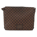 LOUIS VUITTON Damier Ebene Brooklyn MM Schoudertas N51211 LV Auth BA11409-13