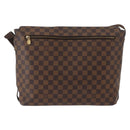 LOUIS VUITTON Damier Ebene Brooklyn MM Schoudertas N51211 LV Auth BA11409-2