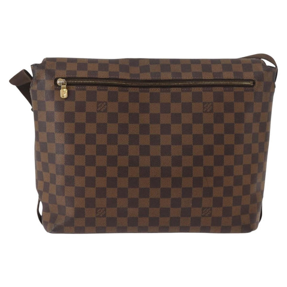 LOUIS VUITTON Damier Ebene Brooklyn MM Schoudertas N51211 LV Auth BA11409