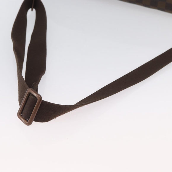 LOUIS VUITTON Damier Ebene Brooklyn MM Schoudertas N51211 LV Auth BA11409