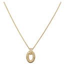 Christian Dior Necklace metal Gold Tone Auth BA11410-1