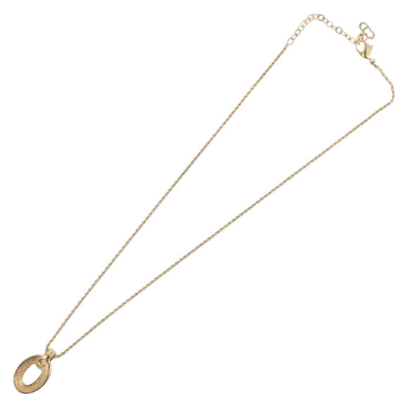 Christian Dior Necklace metal Gold Tone Auth BA11410