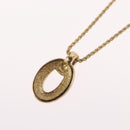 Christian Dior Necklace metal Gold Tone Auth BA11410-11