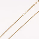 Christian Dior Necklace metal Gold Tone Auth BA11410-15