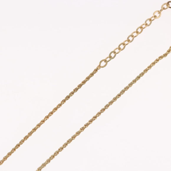 Christian Dior Necklace metal Gold Tone Auth BA11410