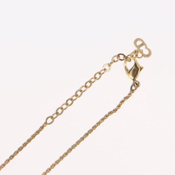 Christian Dior Necklace metal Gold Tone Auth BA11410