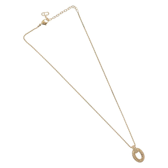 Christian Dior Necklace metal Gold Tone Auth BA11410