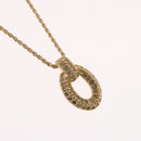 Christian Dior Necklace metal Gold Tone Auth BA11410-3