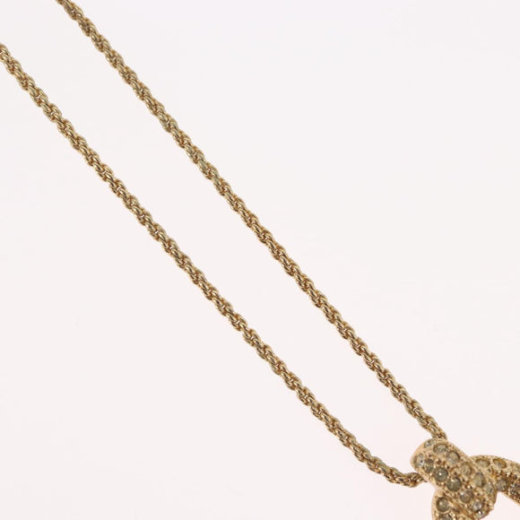 Christian Dior Necklace metal Gold Tone Auth BA11410