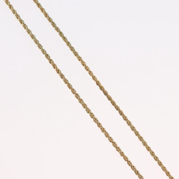 Christian Dior Necklace metal Gold Tone Auth BA11410