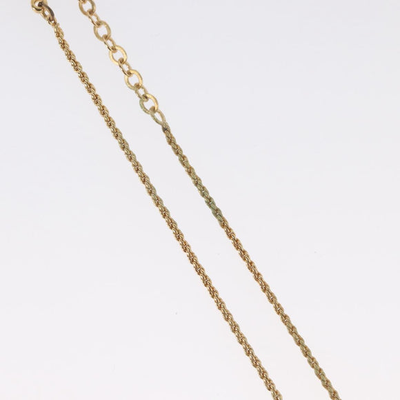 Christian Dior Necklace metal Gold Tone Auth BA11410