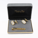 Christian Dior Manchetknopen metaal Goud Auth BA11412-15