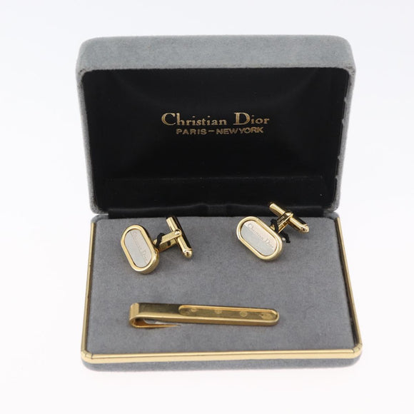 Christian Dior Manchetknopen metaal Goud Auth BA11412