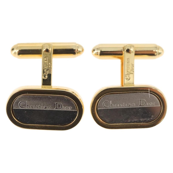 Christian Dior Manchetknopen metaal Goud Auth BA11412