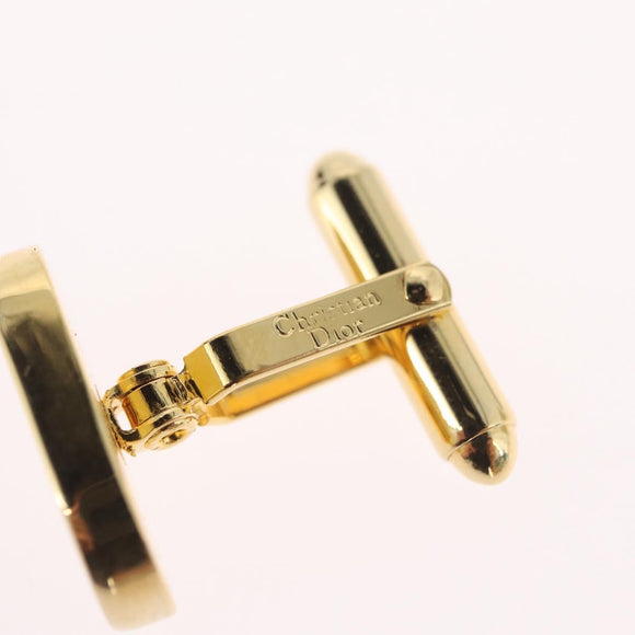 Christian Dior Manchetknopen metaal Goud Auth BA11412