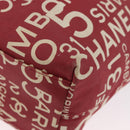 CHANEL By Sea Line Tote Bag Canvas Rood CC Auth BA11415A-16