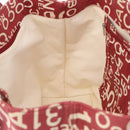 CHANEL By Sea Line Tote Bag Canvas Rood CC Auth BA11415A-18
