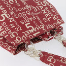 CHANEL By Sea Line Tote Bag Canvas Rood CC Auth BA11415A-6
