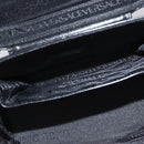 VERSACE Hand Bag Leather 2way Black Gold Auth BA11419-25