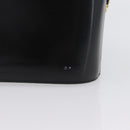 VERSACE Hand Bag Leather 2way Black Gold Auth BA11419-3