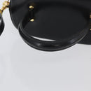 VERSACE Hand Bag Leather 2way Black Gold Auth BA11419-8