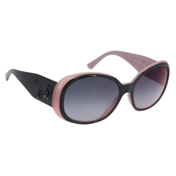 CHANEL Zonnebril kunststof Roze CC Auth BA11421
