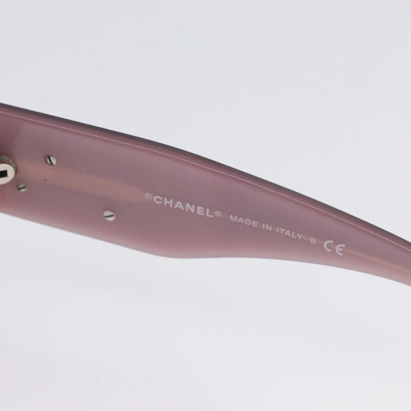 CHANEL Zonnebril kunststof Roze CC Auth BA11421