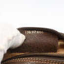 GUCCI GG Supreme Web Sherry Line Bag PVC Beige Gold 156 02 066 Auth BA11422-19