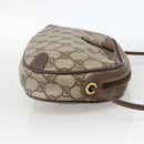GUCCI GG Supreme Web Sherry Line Bag PVC Beige Gold 156 02 066 Auth BA11422-5