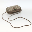 GUCCI GG Supreme Web Sherry Line Bag PVC Beige Gold 156 02 066 Auth BA11422-7