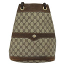 GUCCI GG Supreme Shoulder Bag PVC Beige Auth BA1143-13