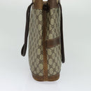 GUCCI GG Supreme Shoulder Bag PVC Beige Auth BA1143-3