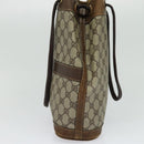 GUCCI GG Supreme Shoulder Bag PVC Beige Auth BA1143-4