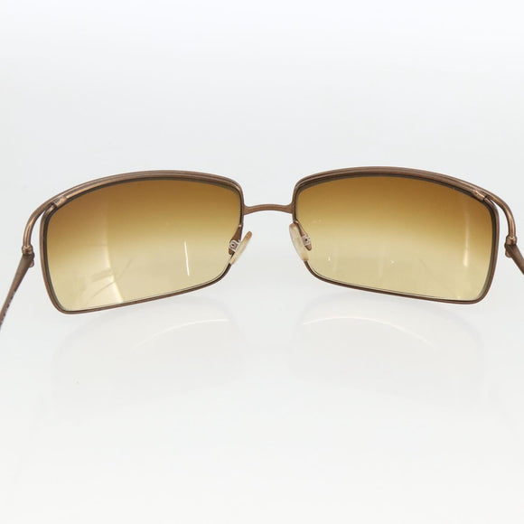 PRADA Sunglasses metal Brown Auth BA11431