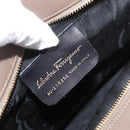 Salvatore Ferragamo Shoulder Bag Canvas Brown Gold Auth BA11433-12