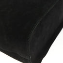 Salvatore Ferragamo Shoulder Bag Suede Black gold Auth BA11435-11