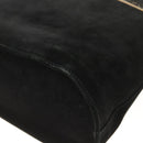 Salvatore Ferragamo Shoulder Bag Suede Black gold Auth BA11435-12