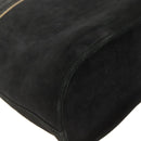 Salvatore Ferragamo Shoulder Bag Suede Black gold Auth BA11435-13