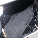 Salvatore Ferragamo Shoulder Bag Suede Black gold Auth BA11435-15