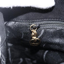 Salvatore Ferragamo Shoulder Bag Suede Black gold Auth BA11435-18