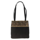 Salvatore Ferragamo Shoulder Bag Suede Black gold Auth BA11435-2
