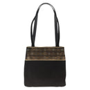 Salvatore Ferragamo Shoulder Bag Suede Black gold Auth BA11435-3