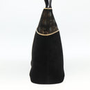 Salvatore Ferragamo Shoulder Bag Suede Black gold Auth BA11435-4