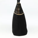 Salvatore Ferragamo Shoulder Bag Suede Black gold Auth BA11435-5