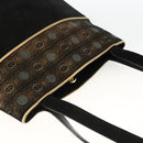 Salvatore Ferragamo Shoulder Bag Suede Black gold Auth BA11435-6