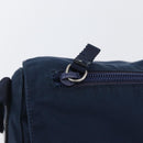 PRADA Schoudertas Nylon Marine Zilver Auth BA11437-19