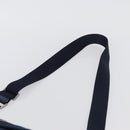 PRADA Schoudertas Nylon Marine Zilver Auth BA11437-8