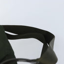PRADA Backpack Nylon Khaki Silver Auth BA11438-10