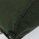PRADA Backpack Nylon Khaki Silver Auth BA11438-13