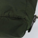 PRADA Backpack Nylon Khaki Silver Auth BA11438-14